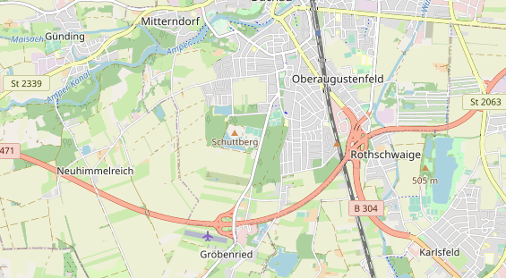 Tennisverein auf Karte