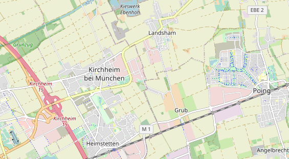 Tennisverein auf Karte