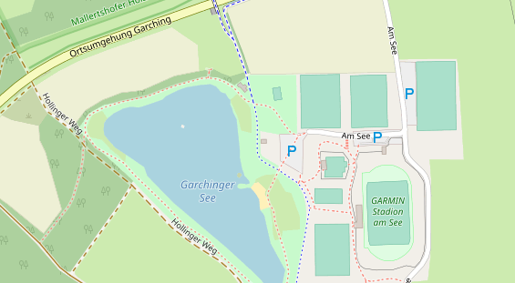 Tennisverein auf Satellitenbild