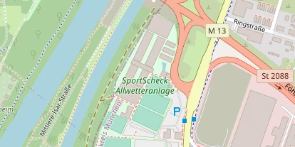 Tennisverein auf Satellitenbild