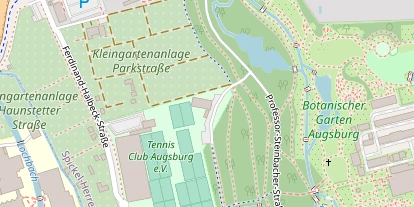 Tennisverein auf Satellitenbild