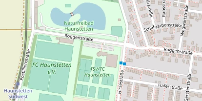 Tennisverein auf Satellitenbild