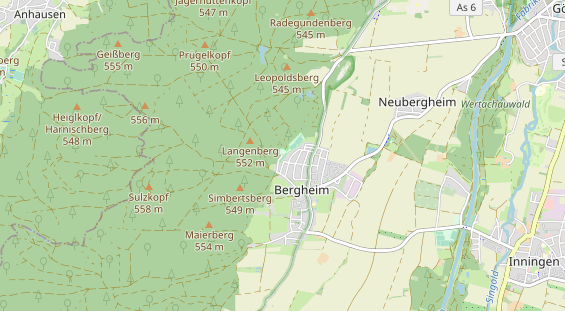 Tennisverein auf Karte