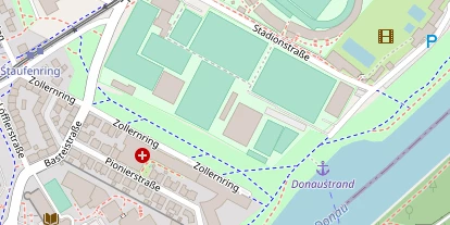 Tennisverein auf Satellitenbild