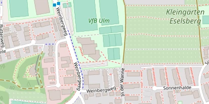 Tennisverein auf Satellitenbild