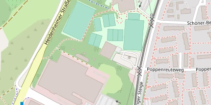 Tennisverein auf Satellitenbild