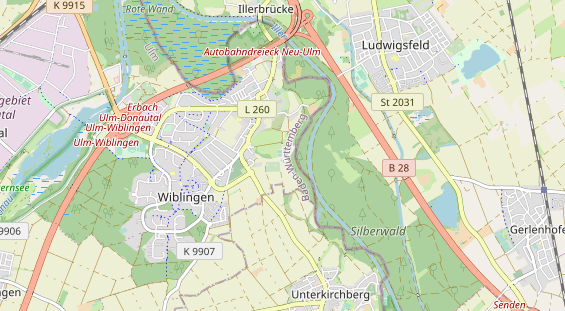 Tennisverein auf Karte