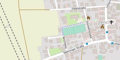 Tennisverein auf Satellitenbild