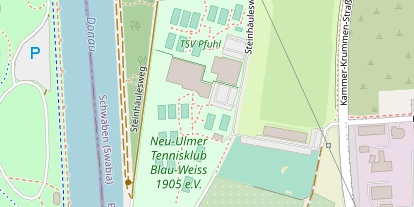 Tennisverein auf Satellitenbild