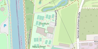 Tennisverein auf Satellitenbild