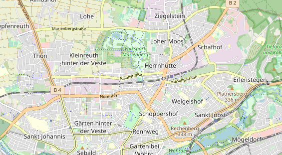 Tennisverein auf Karte