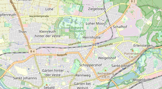 Tennisverein auf Karte