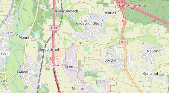 Tennisverein auf Karte