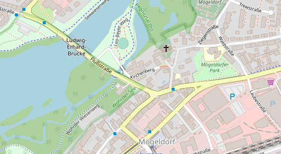 Tennisverein auf Satellitenbild