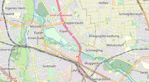 Tennisverein auf Karte