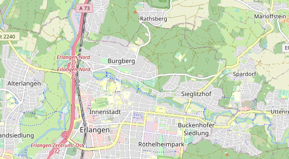 Tennisverein auf Karte