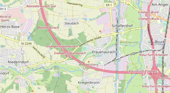 Tennisverein auf Karte