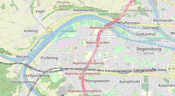 Tennisverein auf Karte