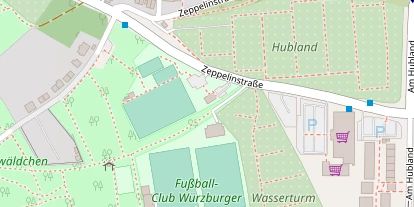 Tennisverein auf Satellitenbild