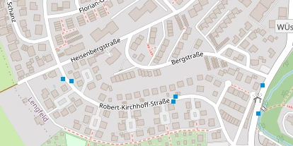 Tennisverein auf Satellitenbild