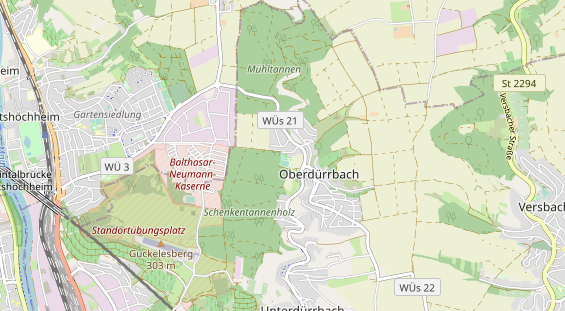 Tennisverein auf Karte