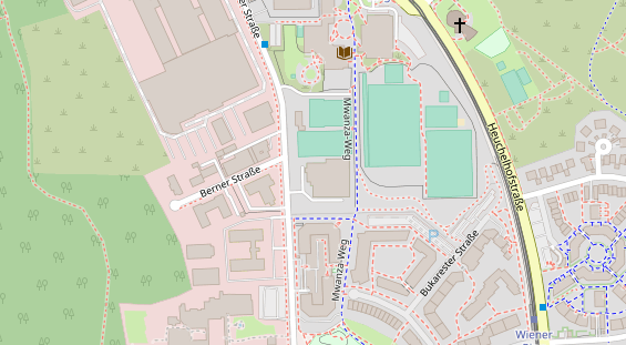 Tennisverein auf Satellitenbild