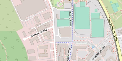 Tennisverein auf Satellitenbild