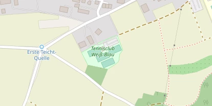 Tennisverein auf Satellitenbild