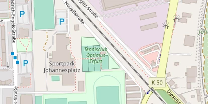 Tennisverein auf Satellitenbild
