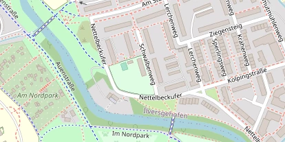 Tennisverein auf Satellitenbild