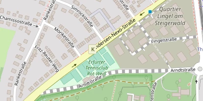 Tennisverein auf Satellitenbild