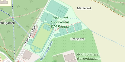 Tennisverein auf Satellitenbild