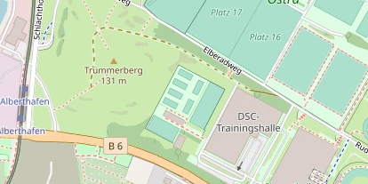 Tennisverein auf Satellitenbild