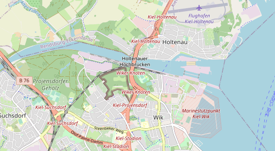 Tennisverein auf Karte