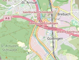 Tennisverein auf Karte