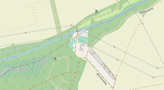 Tennisverein auf Satellitenbild