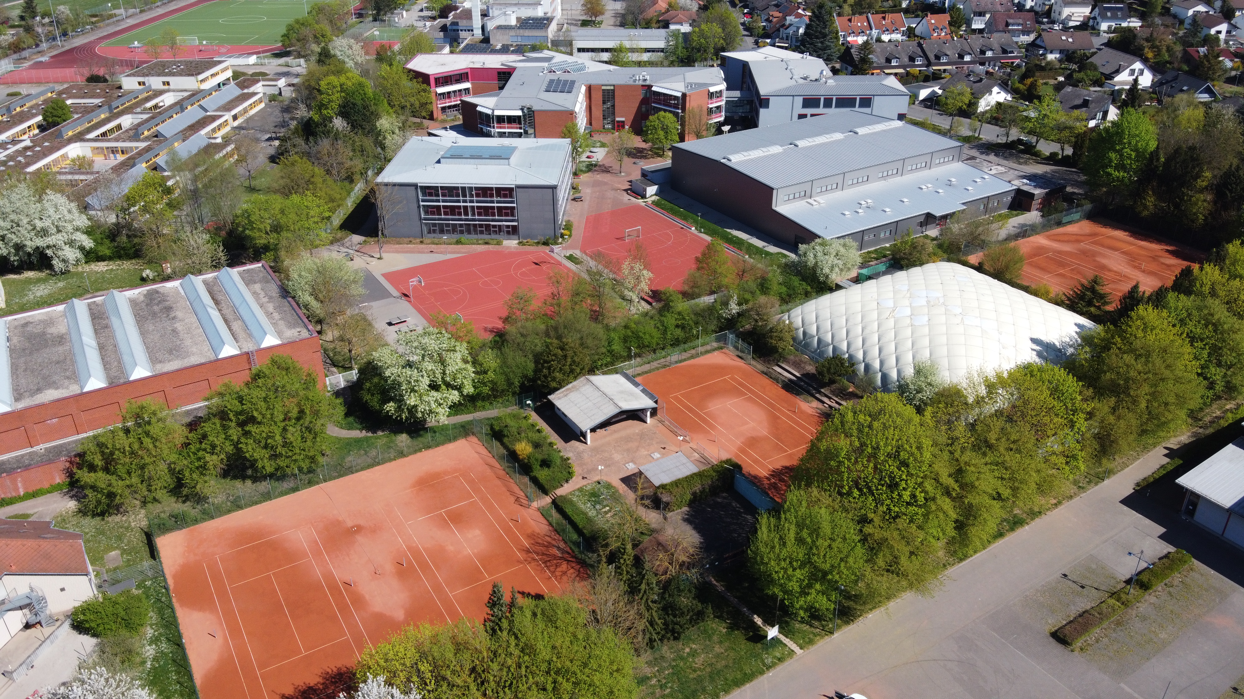 Tennisportal - Tennisanlage von oben - Tennisclub Nieder-Olm e.V.