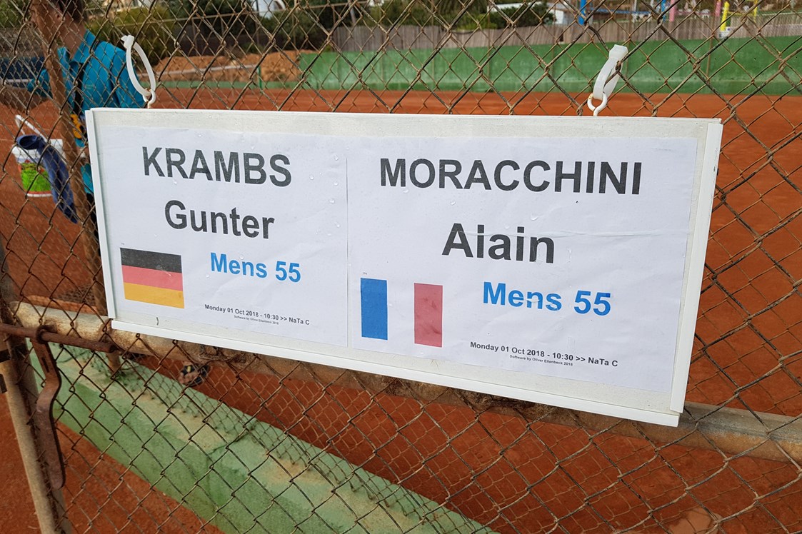 Tennis: Traumlos in der ersten Runde bei der Senior Open in Cala Ratjada  - Gunter Krambs