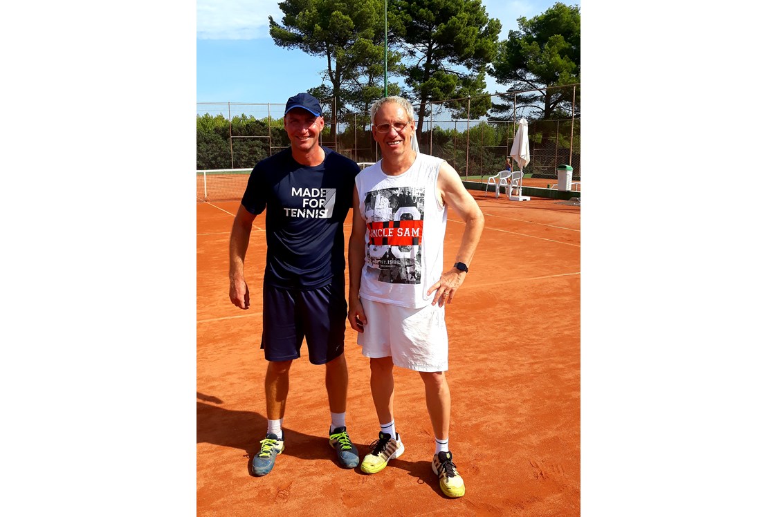 Tennis: Mallorca Senior Open Finalist H40 "John Lambrecht " und meine Wenigkeit.  - Gunter Krambs