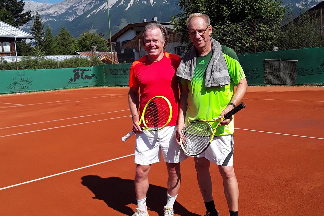 Tennis: Erstrundenmatch beim 1. Wilden Kaiser Senior Chip in Ellmau gegen Andy - Gunter Krambs