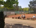 Tennisportal: Ausblick von der Terrasse - DJK Mainzer Sand