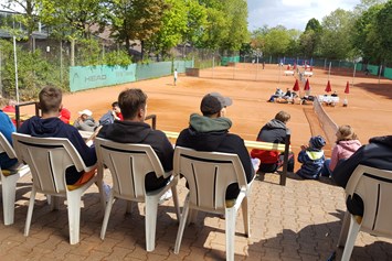 Tennisportal: Blick von der Terrasse - SVW Mainz